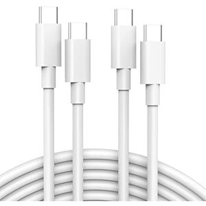 2 Pack 10ft USB C to USB C Cable for iPad Pro 13/12.9/11 inch, Air 5/4, Mini 6, MacBook Air/Pro Charger, iPhone 17/16/15 Pro Max, Pixel 7/6 Pro, USBC Type C Fast Charging Cord