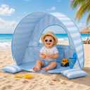 Pop Up Baby Beach Tent, UPF 50+ Sun Shelter, 54 x 35 x 26 inches