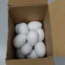 SallyFashion 14 PCS White Plastic Eggs Paintable Fake Eggs for Crafts, Easter Hunts, Basket Fillers, Gift and Party Favor