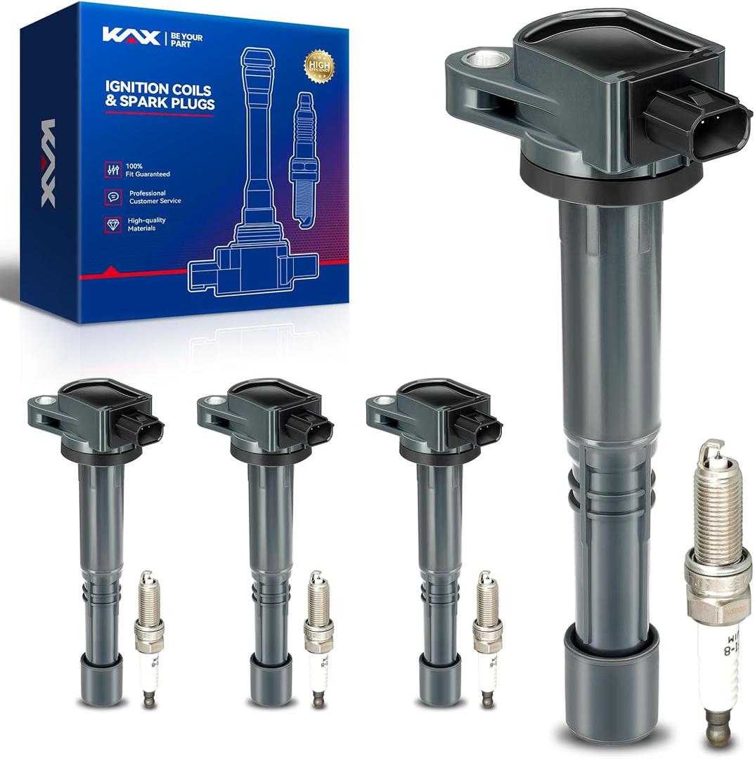 OEM Performance Set of 4 Ignition Coils & Double Iridium Spark Plugs - Compatible with 2008-2012 Honda Accord, 2012-2015 Civic, 2010-2014 CR-V, 2013-2015 Acura ILX OEM Performance Set of 4 Ignition Coils & Double Iridium Spark Plugs - Compatible with 2008-2012 Honda Accord, 2012-2015 Civic, 2010-2014 CR-V, 2013-2015 Acura ILX