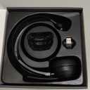 Mopchnic Bluetooth Headset, Wireless Headphone with AI Noise-Canceling Microphone On Ear Wireless Headset with USB Dongle for Computer Office (Black)