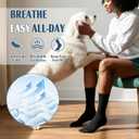 Compression Crew Socks for Women Thin Lightweight (15-20 mmHg) for Athletic Nurses Circulation Support Socks, 4 Pairs, XL