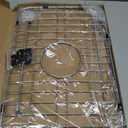 Sink Grid 18" X 12-1/2", Sink Protectors for Kitchen Sink Stainless Steel, Sink Rack for Bottom Centered Drain for Single Bowl Sinks Accessories, Includes 16 Rubber Pads and 20 Rdge Protectors