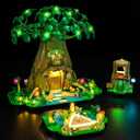 LED Lighting Compatible with Lego Great Deku Tree 2-in-1 77092, Light Kit Compatible with Lego 77092, Giving Light to Model, NOT Included The Model SetGreen Typical Version