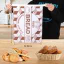 2-Pack Reusable Bread Bags for Homemade Sourdough, Large 16.92x12.59 Inch Snap Closure Bread Storage Bags with Food-Grade TPU Liner for Refrigerator Freezer Picnic (Brown & Blue)