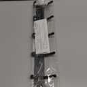 Coat Rack Wall Mount Hooks - 15 Inch Matte Black Metal 6-Hook Organizer Wall Mounted, Modern Kids Room, Entryway & Bathroom Hanger for Beach Towels, Coats, Purses, Bags (1 Pack)