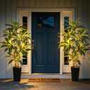 6FT Dracaena Artificial Plant 2PCS Fake Plants with Lights Corner Plant