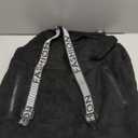 SeekMe Women's Fleece Overalls 2025 Warm Winter Casual Loose Jumpsuits Sherpa Bib Overalls Fuzzy Ski Pants with Pockets (Large, Black)