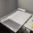 Card Display Case Large Aluminum 34" L x 22" W, Lockable Trading Card Case with Handle, 3" H Portable Trade Show Display Case for Sports Card/TCG/Jewelry Collection, Silver