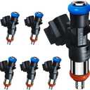 Set of 6 Upgraded 0280158233 Fuel Injectors Fit for Jeep: Wrangler/Grand Cherokee, For Dodge: Grand Caravan/Journey/Charger, For Chrysler: 200/300/Town & Country, V6 3.6L 2011-2019