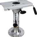 Adjustable Boat Seat Pedestal for Pontoon Captain Chair,13 to 19 Inch Adjustable Height Locking Swivel Boat Seat Base Pedestal,Corrosion Resistant Aluminum Boat Seat Mount Base for Fishing Bass Boat