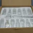 Der Rose Glass Bud Vases Set of 32 Small Clear Flower Vases for Rustic Wedding Centerpieces Table Decorations and Home Office Decor(Clear)