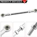 PRO BAT 2pcs 160mm/6.3'' Universal 8.66" x 5/16 8mm Tie Rod End Steering Kit Go Kart Off Road Dirt Bike ATV