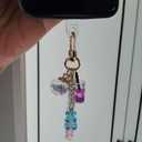 Blue Cute Resin Gummy Bear Key Chain Candy Color Animal Bear Charms Keychains Car Keys Bag Pendant Keyring Jewelry Gift Accessories