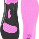 Hike Footwear Orthopedic Soles HF- Pain Relieving and Shock Absorbing Foot Pads, Soles for Men and Women (Pink), Size: M (10 - 14) (Women)