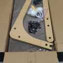 Value 2-Pack 23.6 Inch L-Shaped Cardboard Cat Scratcher, Dual Use (Vert/Horiz) Scratch Pad with Toy Balls, Wall-Mountable Furniture Protector Cat Scratchers for Indoor Cats