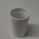 Fox Run Utensil Holder, White Stoneware 4.75 x 4.75 x 5.5 inches