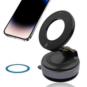 Magnetic Car Phone Holder for Your Car 360° Adjustable Absorption Magnetic Bracket Unlock More Scenes Car Truck Accessories Phone Holder for Smartphone&Car, Mirror(Black)