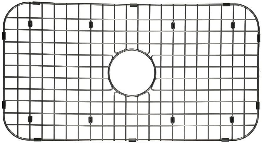 STARSTAR Sinks Protector Matte Black 304 Stainless Steel Kitchen Sink Bottom Grid, Rack (27-3/16 L x 14-5/16 W), Medium
