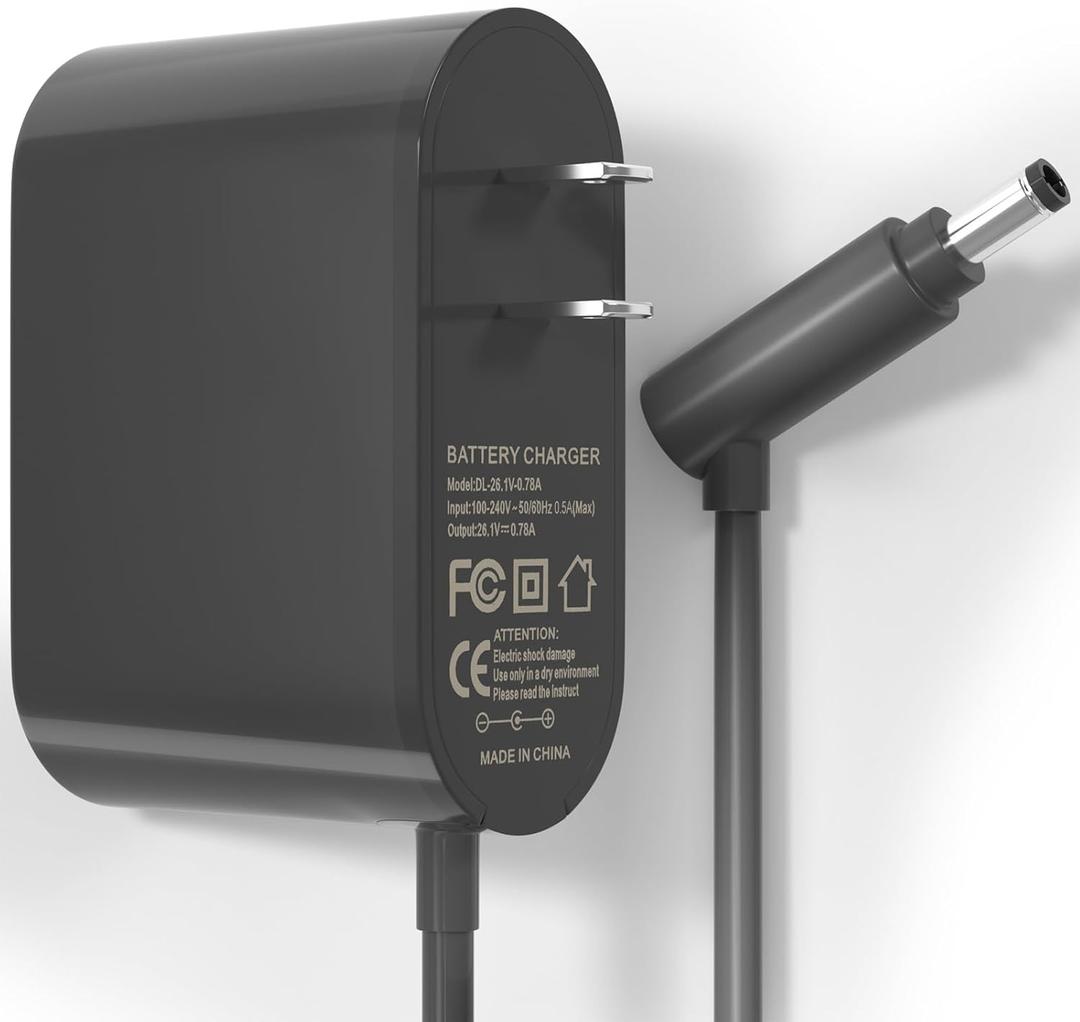 26.1V Vacuum Charger Compatible with Dyson V8 V7 V6 DC59 DC58 DC61 DC62 SV03 SV04 SV05 SV06 SV07 SV09 SV10 SV11 Animal Motorhead Absolute Trigger Cordless Vacuum Cleaner 967813-02 205720-02 Power Cord