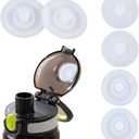 6Pcs Water Cup Leak Stopper Cup Lid Silicone Stopper Plug Bottle Round Spill Proof Stopper Replacement for Tumbler Caps Water Bottle Lid Belly Accessory