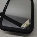 Safety Baby Car Seat Mirror - Wide Shatterproof Backseat Infant Car Mirror for Baby Rear Facing, Crystal Clear View, Travel Accessories, Easy Install & Adjustable for Removable Headrest (Matte Black) (Large 11.5 x 7.5")