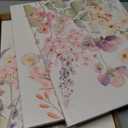 ZQARTZZQ Framed Colorful Wildflower Canvas Wall Art, Pink and Purple and Floral Paintings Watercolor Botanical Flower Wall Decor Pictures Prints Set of 3 for Living Room Girls Bedroom Bathroom 12x16in