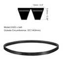 uxcell 2/A53 or 2/4L550 Banded V-Belt Classic Wrapped Rubber, 2 Banded/2 Ribs, A Profile, 53"(1350mm) Inside Circumference