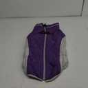 FUAMEY Dog Coat for Large Dogs,Waterproof Dog Winter Jacket with Harness Built in Puppy Cold Weather Coats Reflective Pet Vest with Zipper Warm Fleece Dogs Snowsuit Windproof Purple, Size: XXL