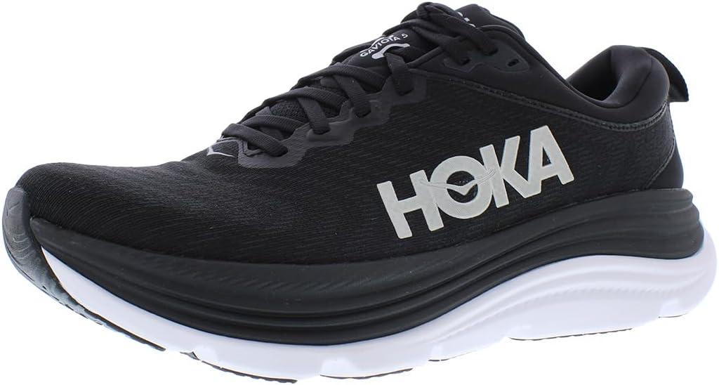 Hoka ONE ONE Womens Gaviota 5 (8, Black/White)