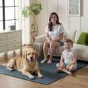 Sunsleek Washable Pee Pads for Dogs 72"x72" Extra Large Super Absorbent Non-Slip Reusable Puppy Pads for Playpen, Crate, Floor, Waterproof Pet Training Mats for Quick-Dry Whelping Pads & Incontinence