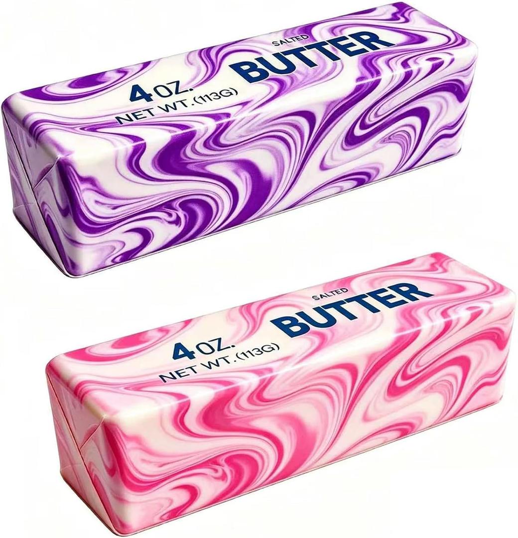 Butter Squishy, Squishy Butter, Squeeze Toys, Realistic Butter Stick Soft Squeeze Toys (Butter-2PCS)