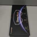 Lightproof Comfortable Eye Mask Memory Sleeping Mask for Travel Office and Outdoor Use Elastic Bands for Light Blocking and Optimal Comfort (Black)