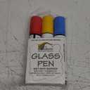 Glass Pen Window Marker: Liquid Chalk Pens for Glass, Whiteboard Markers with Washable Paint - Graduation, Car Windows, Mirror Pen, Storefront, Wedding, Parade, Party & Holiday (3 Pens - Jumbo Tip)