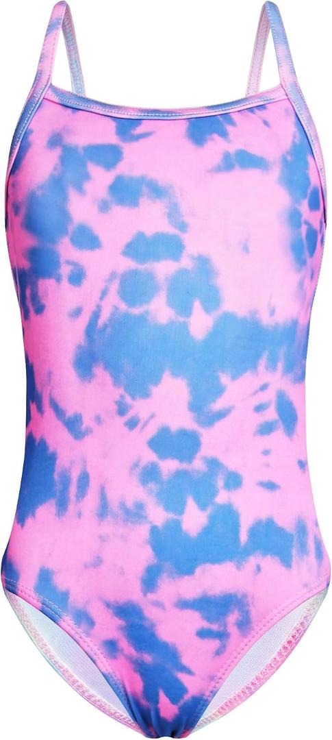 Snowheart Girls Swimsuit One-Piece Bathing Suits Multicolor Kids Sport Summer Beach Swimwear for 2-12 Years Old