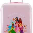 American Tourister Disney Princess Carry-On Luggage - Airline Approved, Durable Hardshell with Disney Princess Favorites - Roll Confidentially with Spinner Wheels & Colorful Adjustable Handle, Carry-On 18-Inch