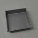 Ultra Cuisine Square Cake Pan - Non-Stick Steel Stick - Easy Release - Durable Baking Tool - Ideal for Brownies - Loaves - Aluminized Steel - Square Baking Pan - Excellent Brownie Pan - 7x7 Cake Pan (Aluminum)