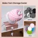 Electric Yarn Winder, Heavy-Duty Yarn Ball Winder 10 oz Large Capacity, Automatic Yarn Cake Winder Spinner Roller, Crocheting Tools Supplies for Knitting Lovers(Rose Gold)