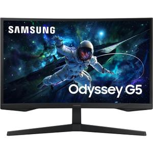 Samsung 27-Inch Odyssey G55C Series QHD 1000R Curved Gaming Monitor, 1ms(MPRT), HDR10, 165Hz, AMD Radeon FreeSync, Eye Care, LS27CG552ENXZA