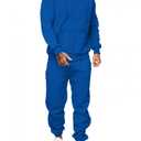 Riskrole Men's Hooded Tracksuit 2 Pieces Set Zip up Fleece Sweatsuit Casual Outdoor Sports Jogging Suits Set