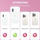 Magnetic for iPhone 16 Plus Case [Compatible with MagSafe][with Screen + Camera Protector] Clear Floral Flower Pattern Design, Slim Shockproof Phone Cover for Women Girls