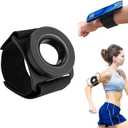 Magnetic Wrist Phone Holder for Running  360 Rotatable and Compatible with MagSafe | Armband Strap for iPhone 12 to 16 & Android, Quick Mount Arm Band for Runners, Anti-Drop Phone Mount