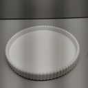 Coffee Table Tray, Home Decor Round Tray, Concrete White Coffee Table Decor Trays, Serving Decorative Trays for Dining Table (11")