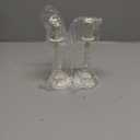 OwnMy Set of 2 Taper Candle Holders Vintage Metal Pillar Candlestick Holders 7.4”, Elegant Brass Candle Stick Holders Decor Candelabra Set for Dining Table Centerpieces Wedding Home Decoration, Silver