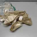 Traico Christmas Tree Topper Bow - Bow: 11" sq. - Tails: 3 Yards Long Each - Champagne Snowflake