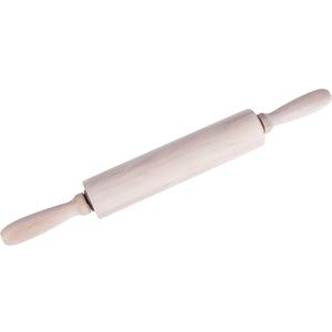 Jacent Genuine Hardwood 7.5 Inch Rolling Pin With Ergonomic Handles, 1-Pack