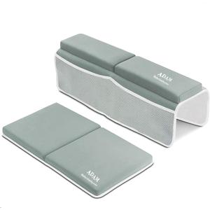Adam Bath Kneeler and Elbow Rest Pad Set - Baby Bath Kneeling Pad with Arm Support and Pockets - Thick and Non-Slip Bathing Grey Adam Bath Kneeler and Elbow Rest Pad Set - Baby Bath Kneeling Pad with Arm Support and Pockets - Thick and Non-Slip Bathing Grey