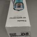 Dog Water Bottle with Food Container, Travel Puppy Water Bowl, Portable Pet Dispenser, Dog Stuff Accessories Items, Puppy Essentials Necessities for Yorkie Chihuahua Cat Walking and Hiking (19oz, #05 Pinkish Orange)