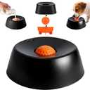 Slow Feeder Dog Bowls for Liquid Treat,Dog Licking Bowl with Rolling Balls,Calming Lick Bowl, Dog Lick Ball Bow for Wet Food Bone Broth & Yogurt for Large Medium Small Puppy Breeds (Black)