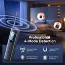Hidden Camera Detectors, Spy Camera Detector with RF Signal & Infrared Detection for Wireless Cameras, GPS Trackers, Privacy Protection, Portable Travel Safety Tool